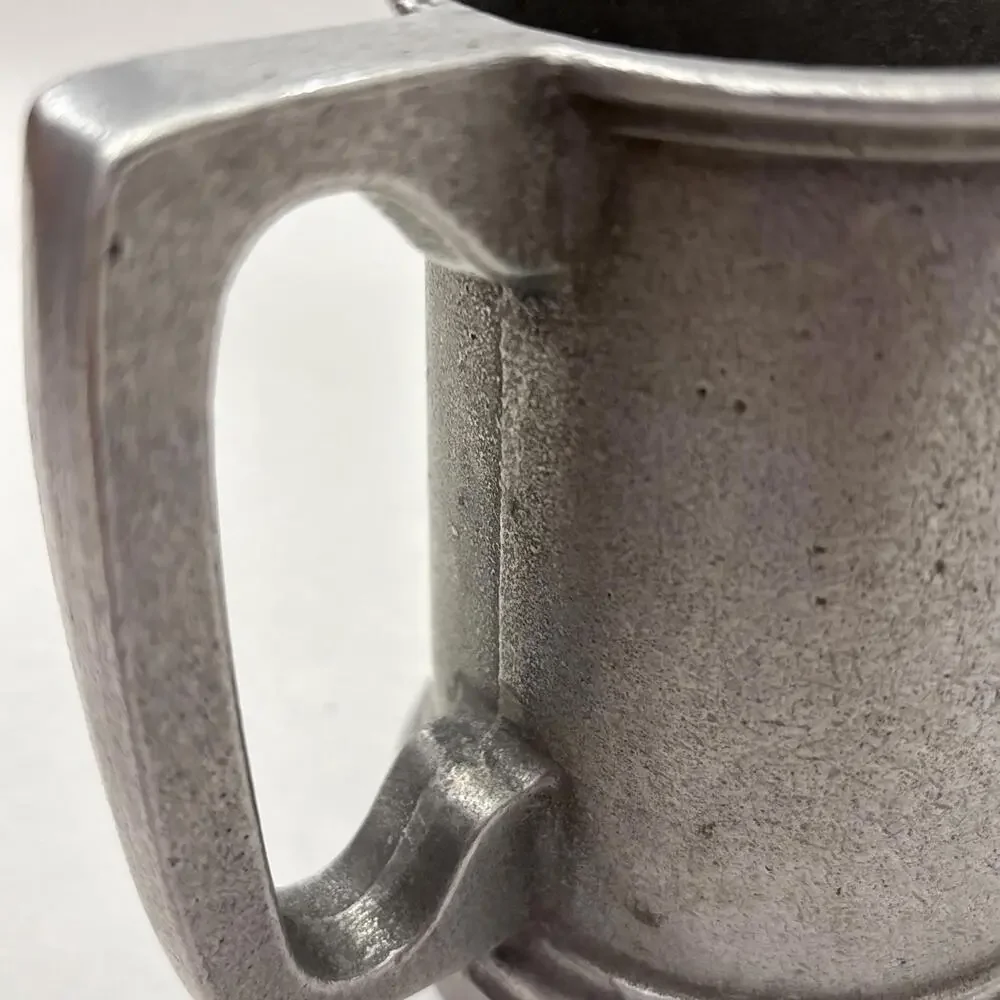 Vtg Wilton Armetal Pewter Two Handle Kissing Mug Cup USA Heavy 1970’s Romance - Picture 8 of 10